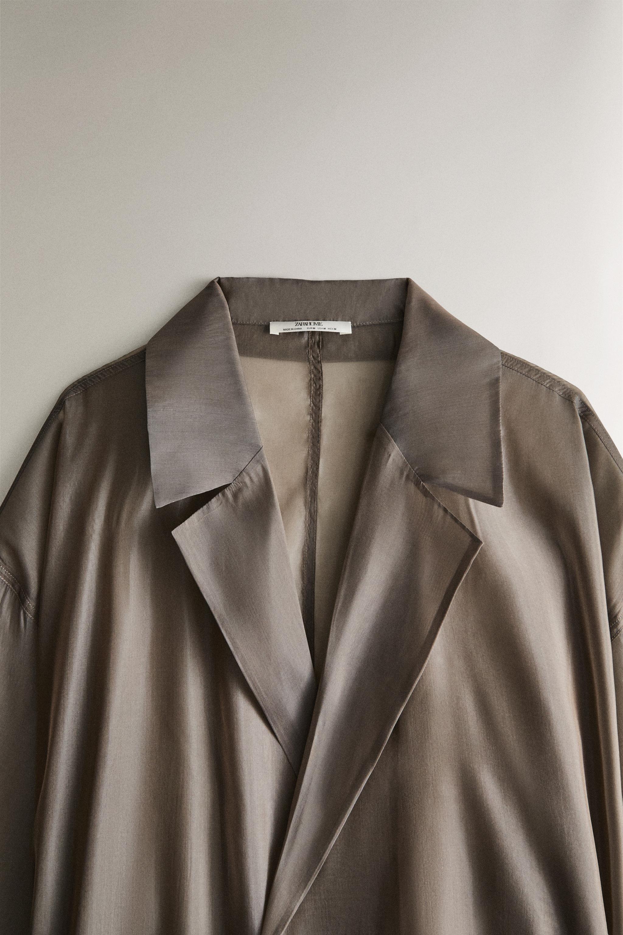 SILK ORGANZA DRESSING GOWN